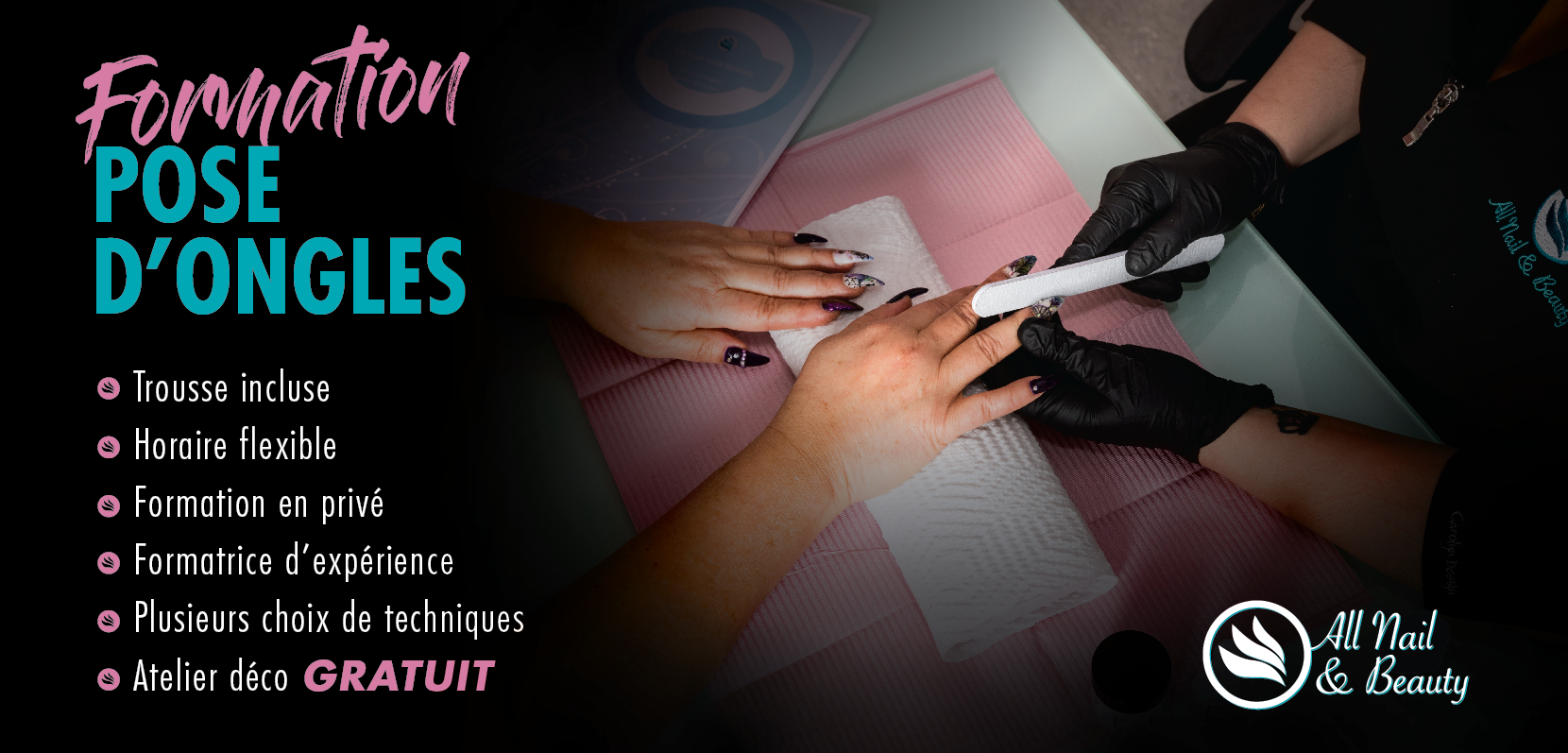 Cours en pose d'ongles