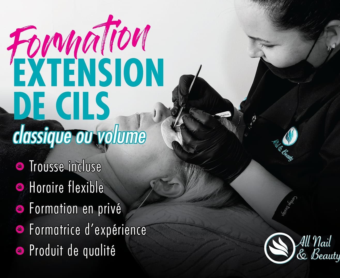 Cours en extensions de cils et perfectionnements reliés