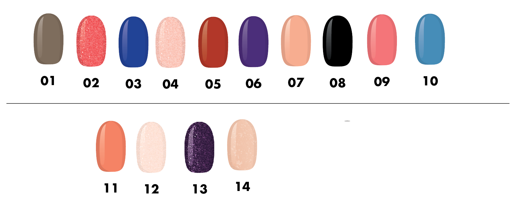 Poudre de couleurs variées All Nail and Beauty – Image 2