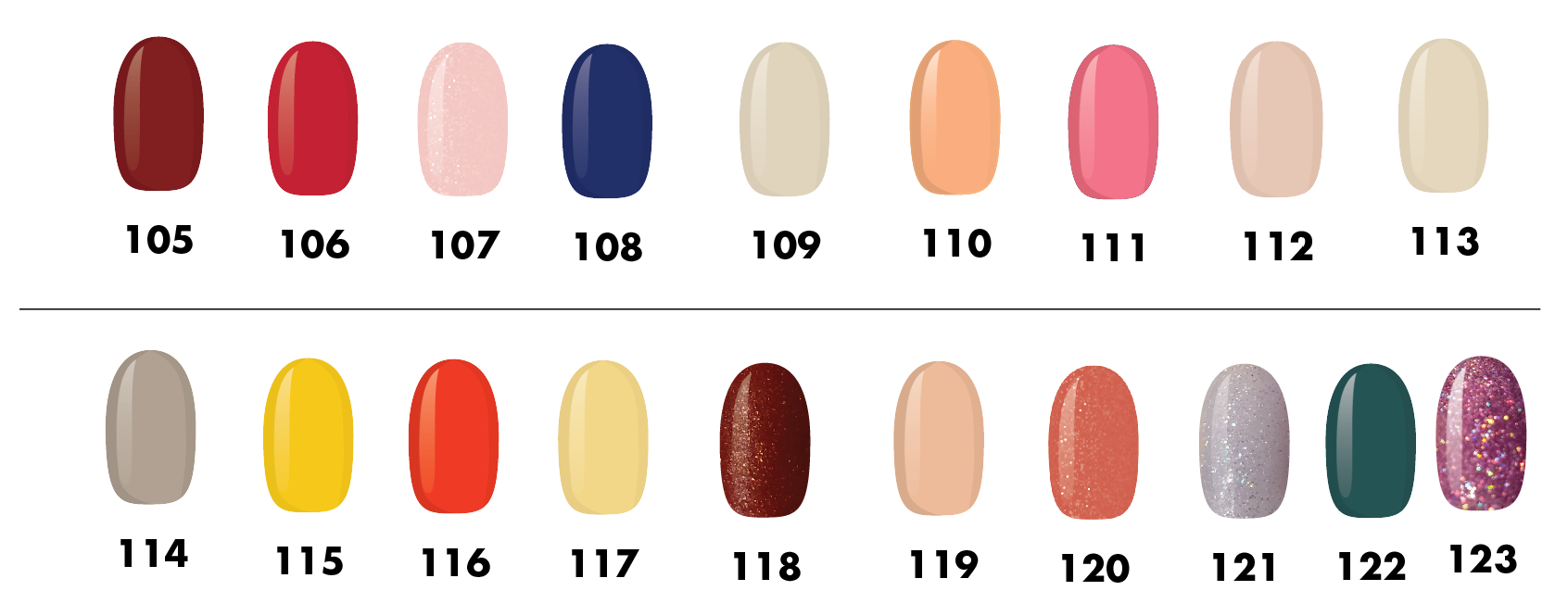 Poudre de couleurs variées All Nail and Beauty – Image 8