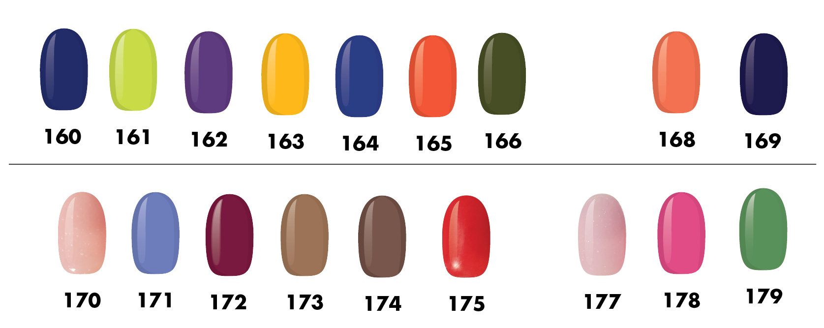 Poudre de couleurs variées All Nail and Beauty – Image 11