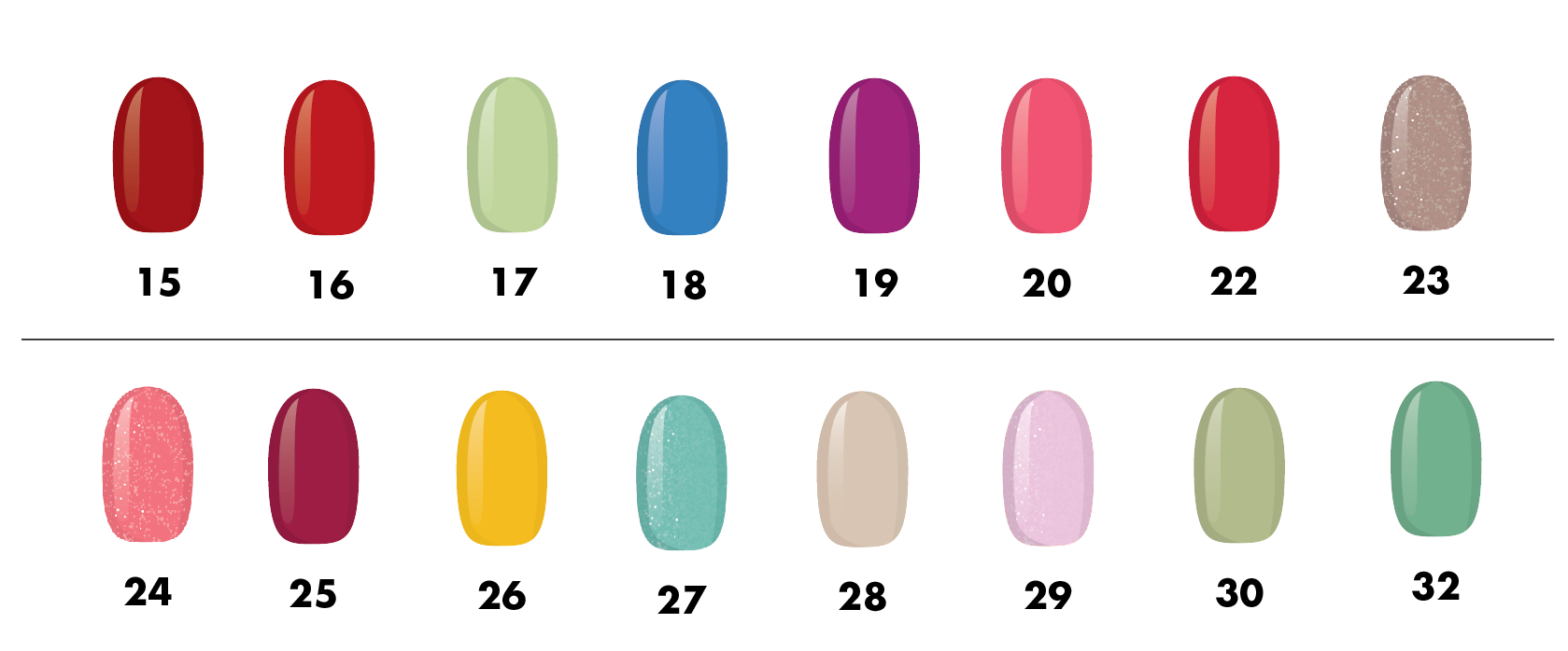 Poudre de couleurs variées All Nail and Beauty – Image 3