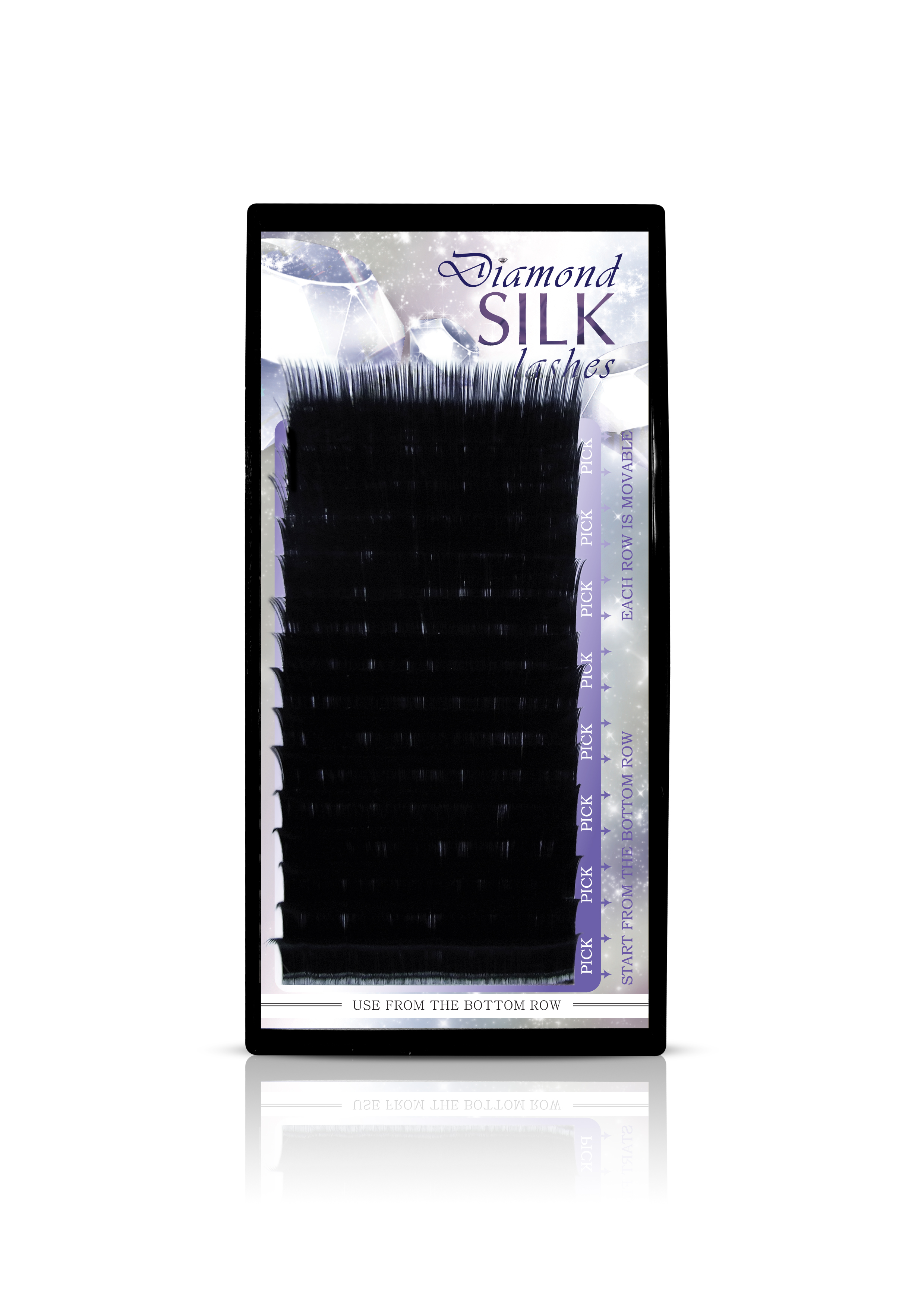 Boitiers de cils en soie Diamond Silk