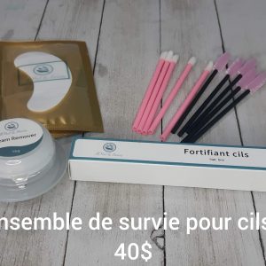 Ensemble de surrvie pour cils