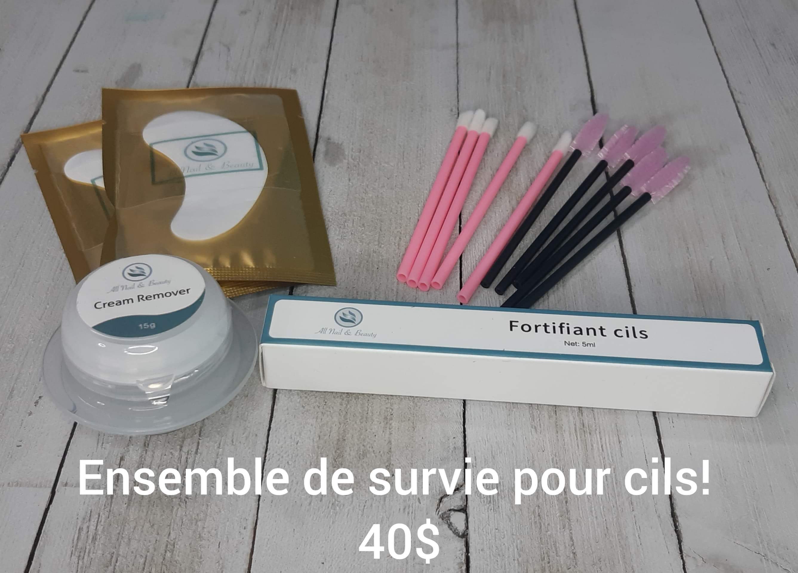 Ensemble de surrvie pour cils