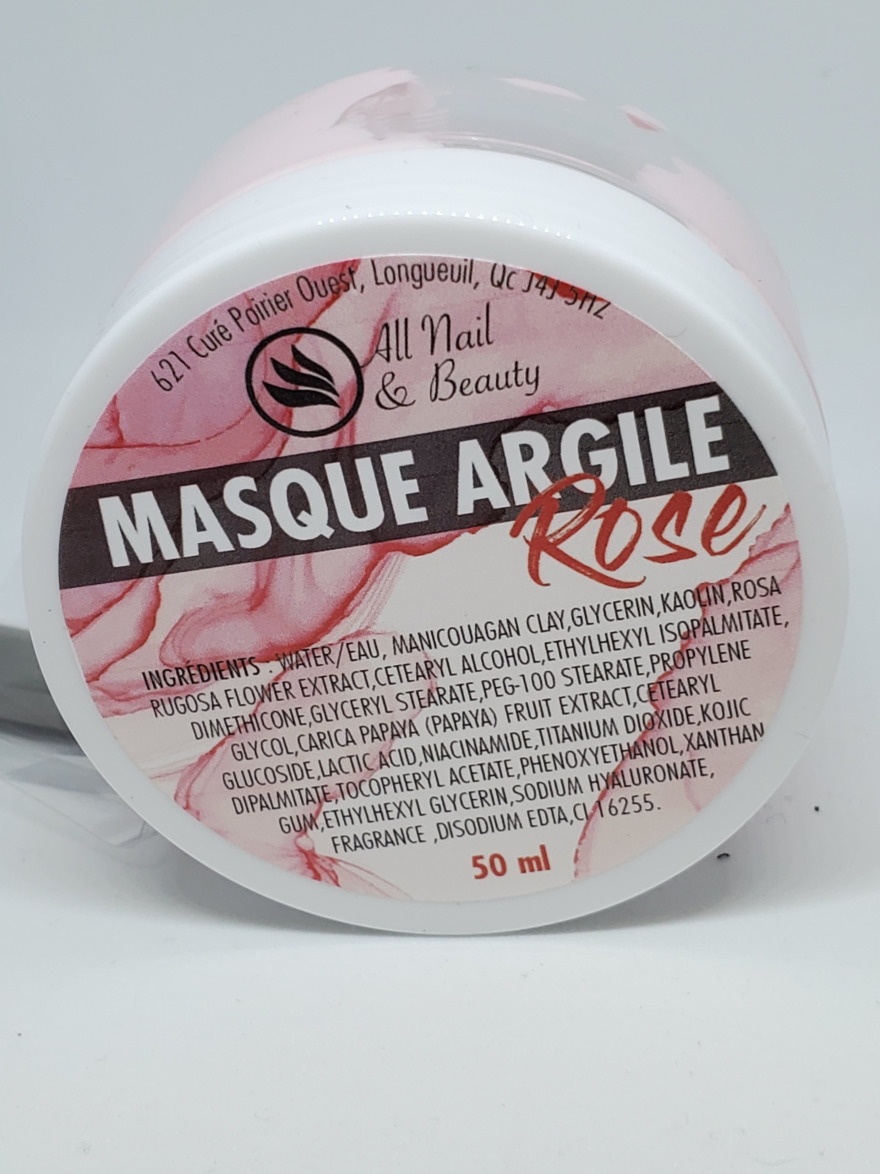 Masque argile rose