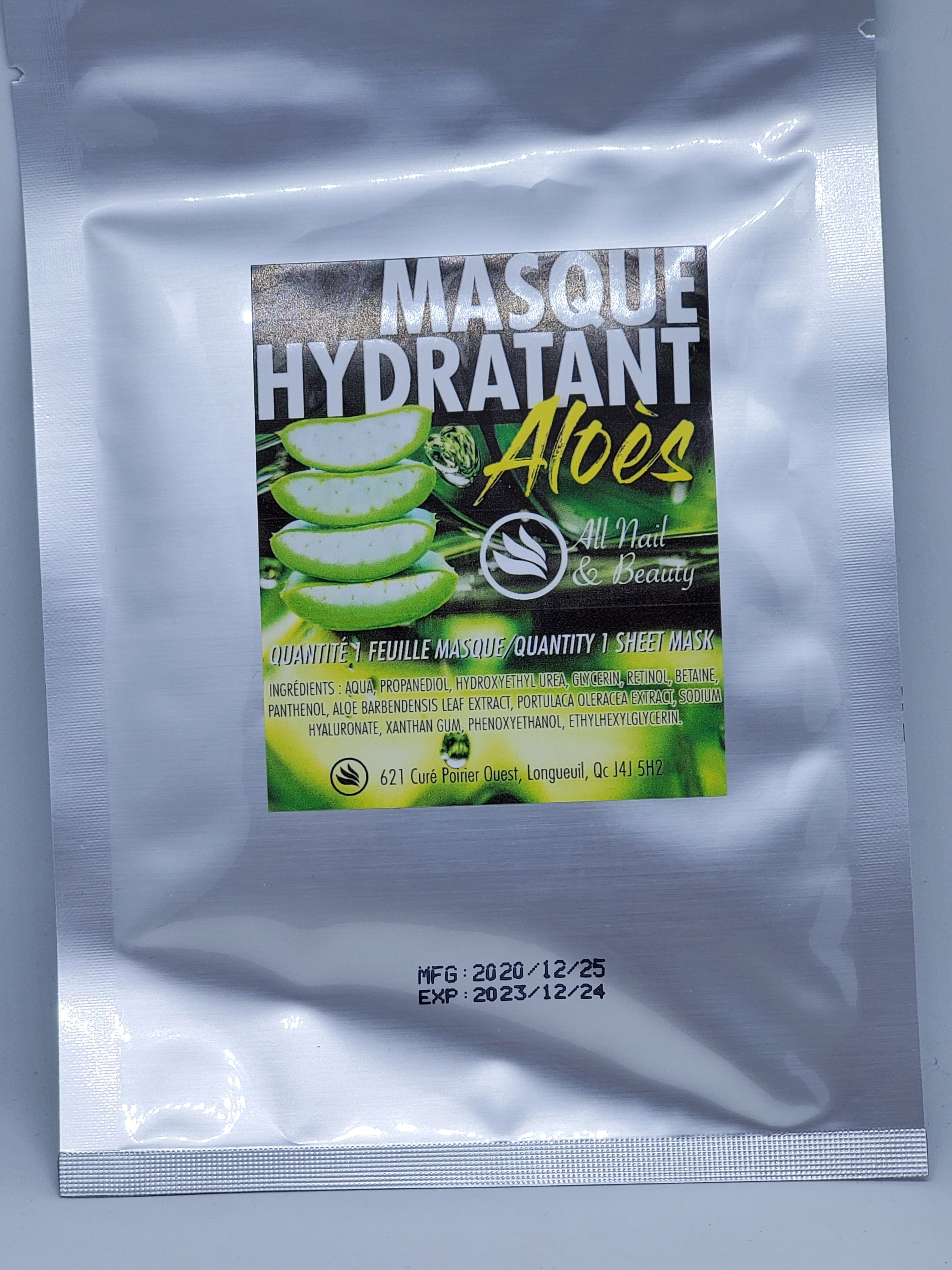 Masque hydratant aloès