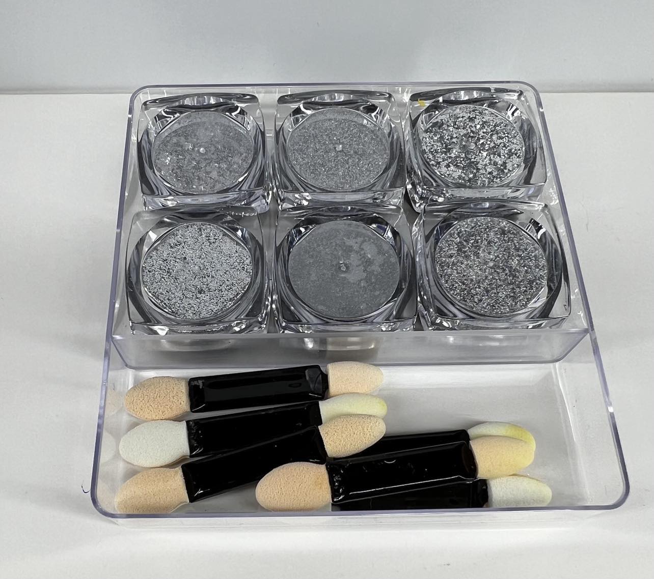 Coffret de 6 pots de couleur chrome