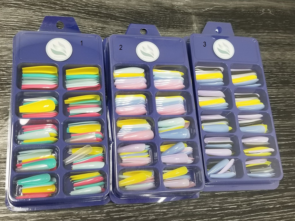 Press on nail kit de couleur variée – Image 3