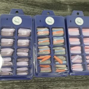 Press on nail kit de couleur variée