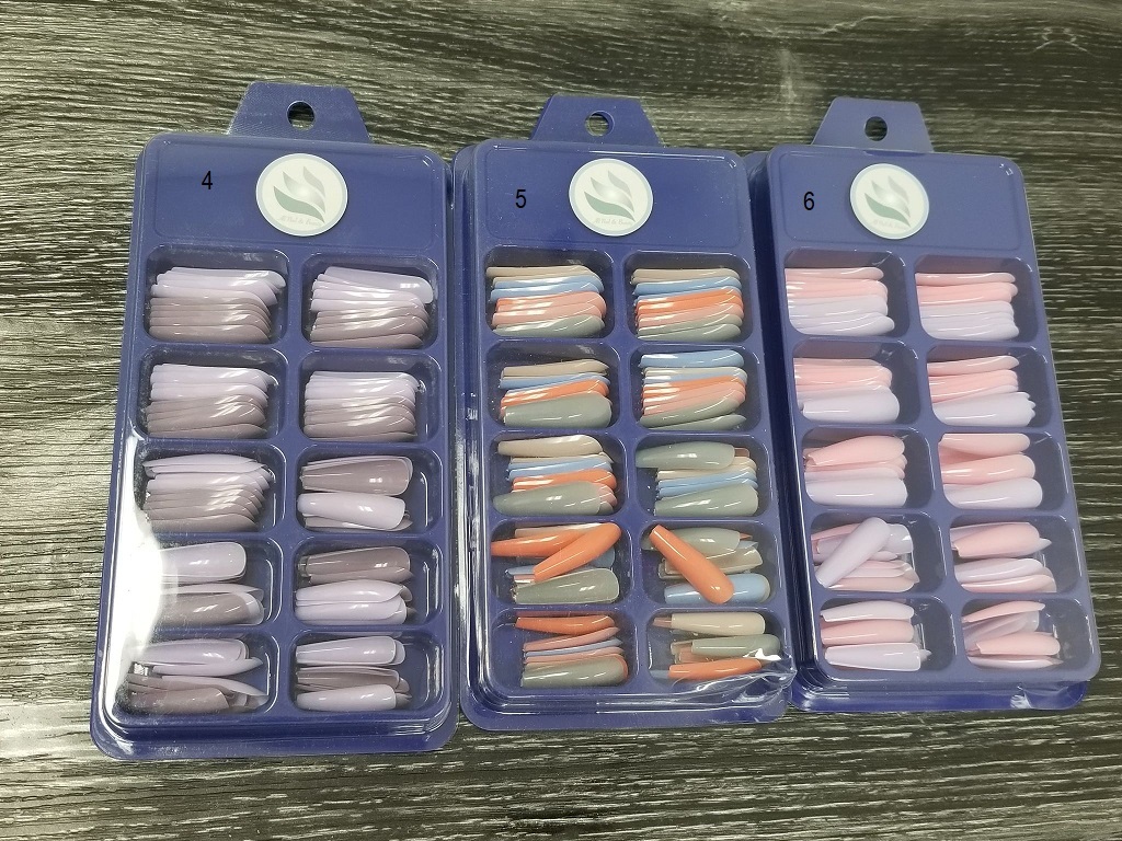 Press on nail kit de couleur variée