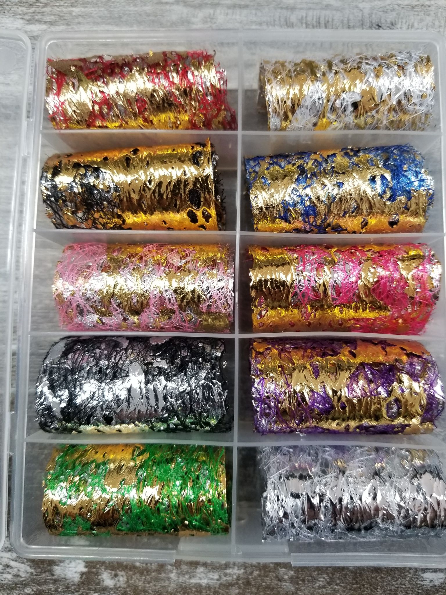 boite papier foil motif asiatique